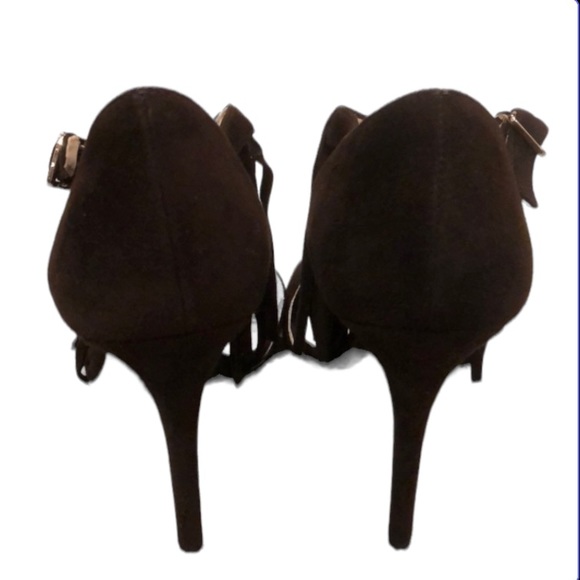 NIB Prada Suede Fringe Sandal/Heel - Picture 8 of 13